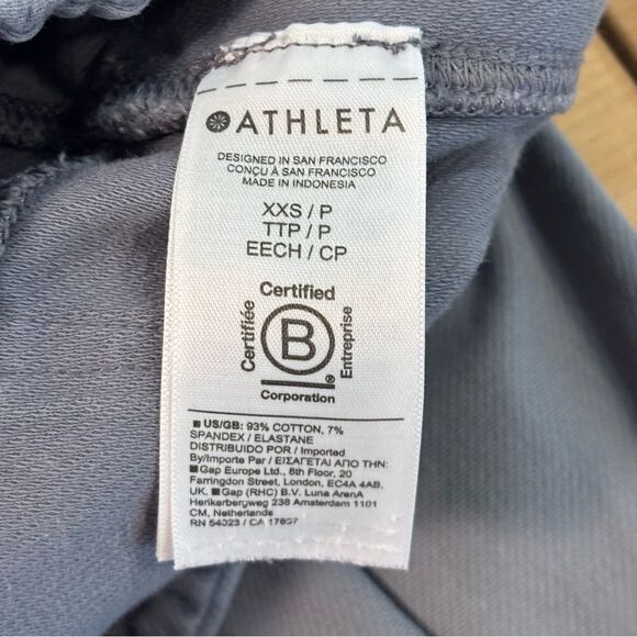 Athleta Farralon High Rise Crop Ankle Pants Coastline Blue Size XXSP - Picture 5 of 7